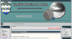 Desktop Screenshot of cd77petanque.com